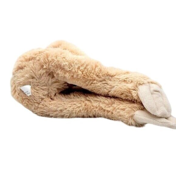 Publix Santa Christmas Sloth Plush Brown 18" Red Hat Red Black Gingham Scarf - Picture 7 of 9